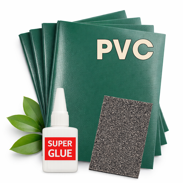 Pvc Reparation Kit PVC Repair Kit – Sustainable Patches incl. Adhesive & Instructions