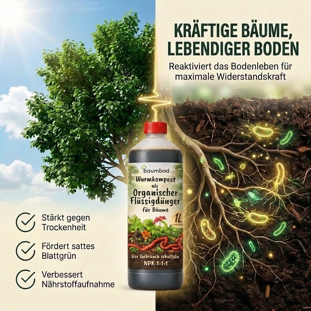 npk dünger kosten baumbad Flüssigdünger Vermicompost 1 Liter / Wurmkompost Baum Dünger NPK 1-1-1