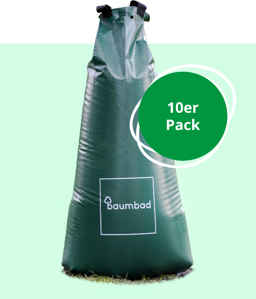 Pack de 10 bolsas de riego de árboles baumbad XL premium 100L